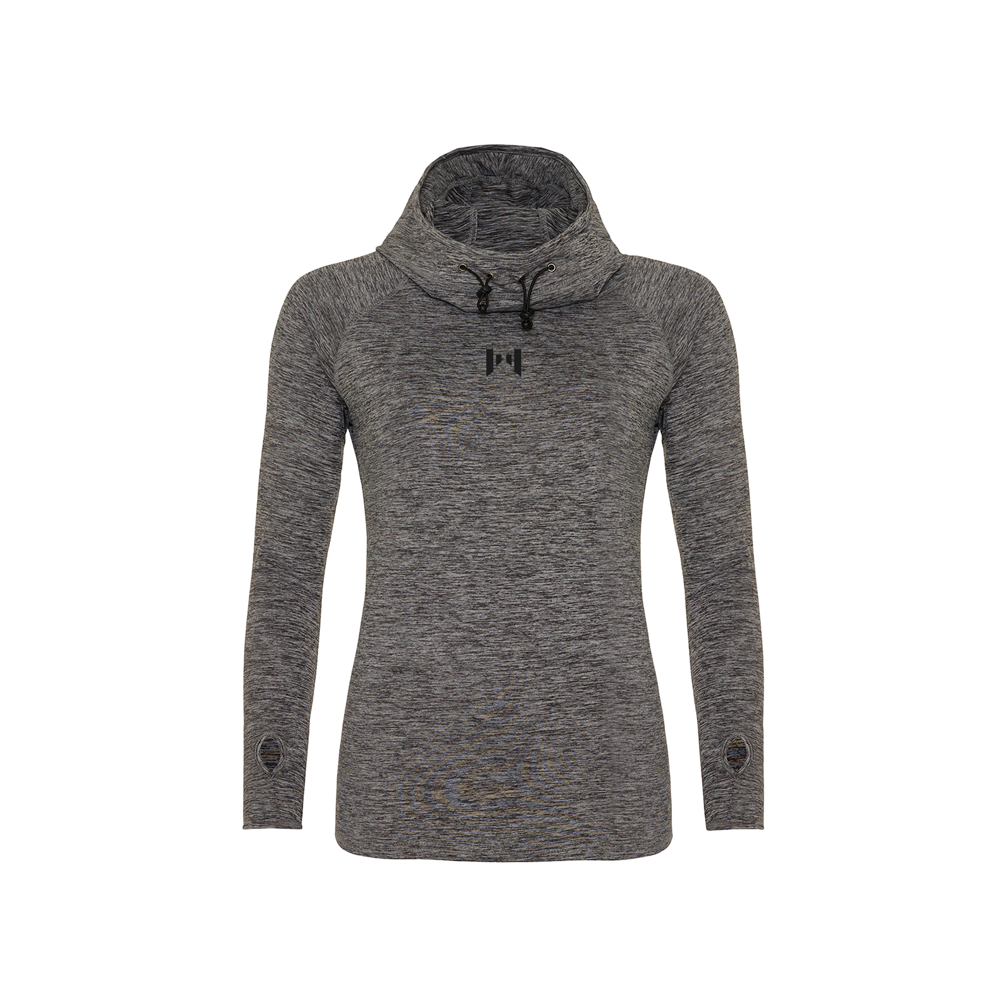 トップス melt the lady hood tops gray Women's Solid Basic Loose Hoodie Top Fleece Long Sleeve